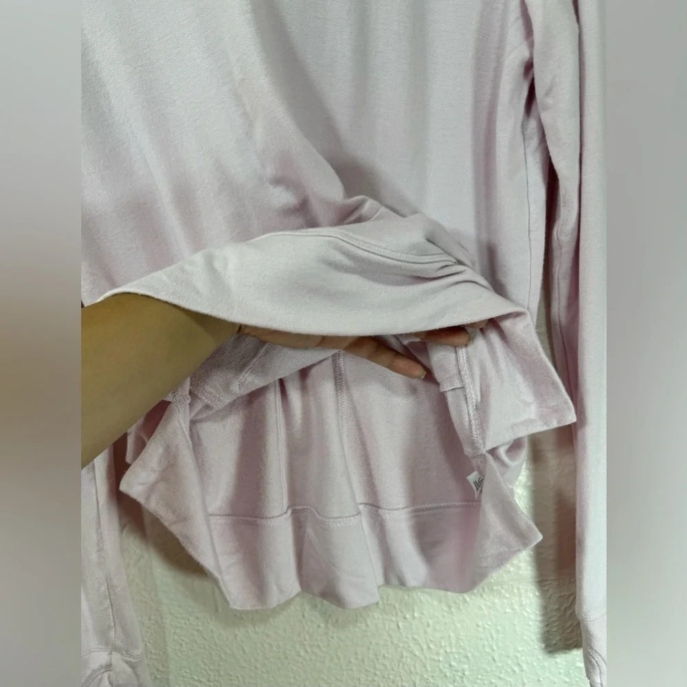 Athleta Girl Light Pink Long Sleeve Athletic Gym Pullover Hooded Sweatshirt XXL - Picture 10 of 15